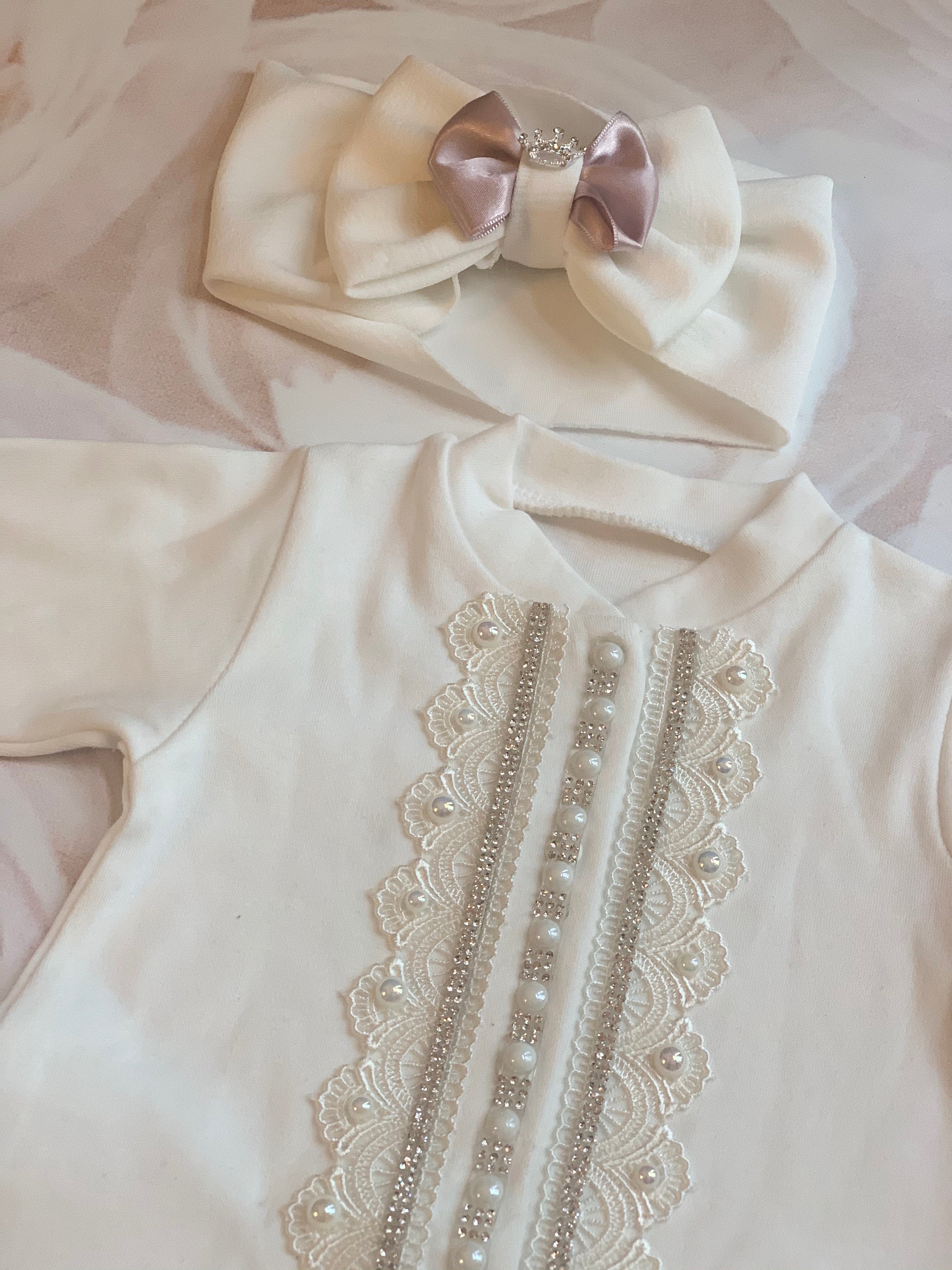 Custom Romper and Headband